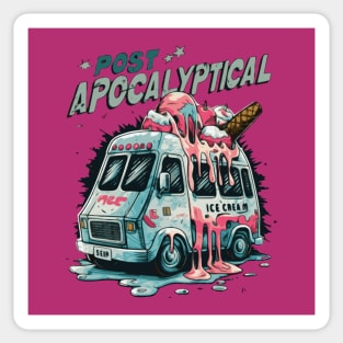 Ice Cream Post Apocalyptic Ice Cream Truck Sticker